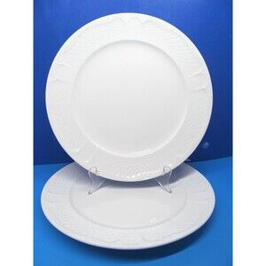Lenox Decor Glacier Point 11" White Dinner Plates Set Of 2